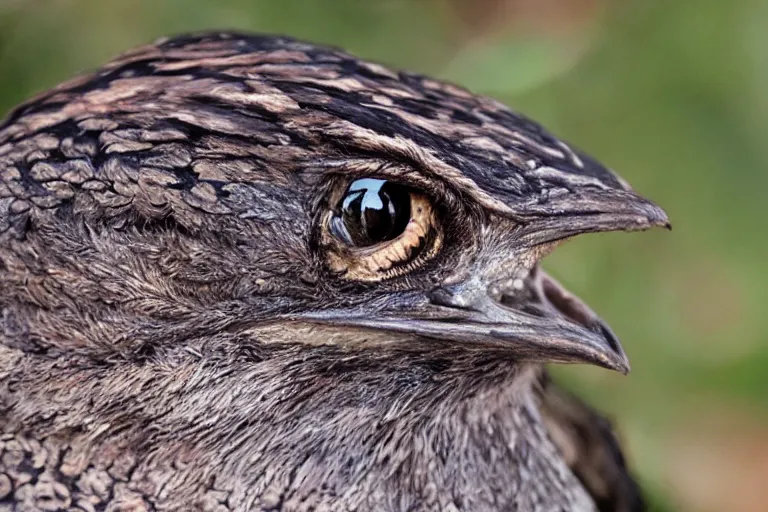 Image similar to !!!!!!! human nightjar werecreature, photograph captured at woodland creek