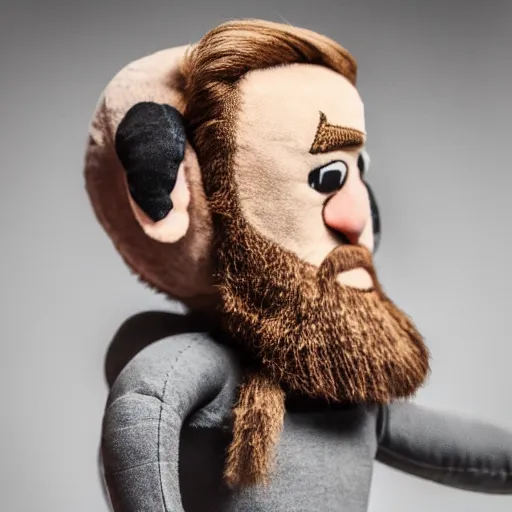 Prompt: conor mcgregor soft plush toy, product advertisement, photograph, close-up, professional photograph, well-lit, 8k DSLR,