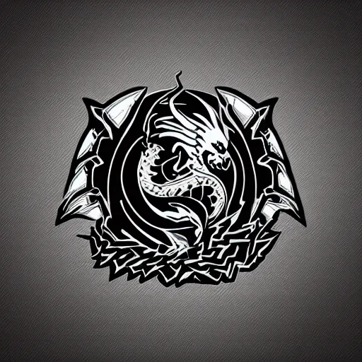 Prompt: dragon logo for a compant