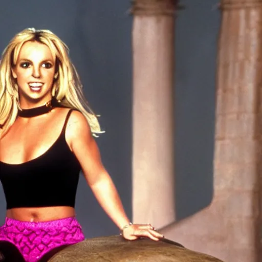 Prompt: britney spears stars in i dream of jeannie