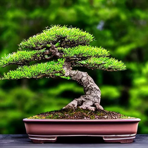 Image similar to beautiful photo of bonsai , uhd, HDR , very relaxing