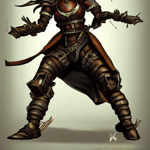 Image similar to warforged swashbuckler, female, robot, fantasy, d & d, concept art, matte, illustration, character art,