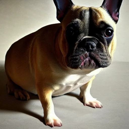 Image similar to “ extremely fat French bulldogs”