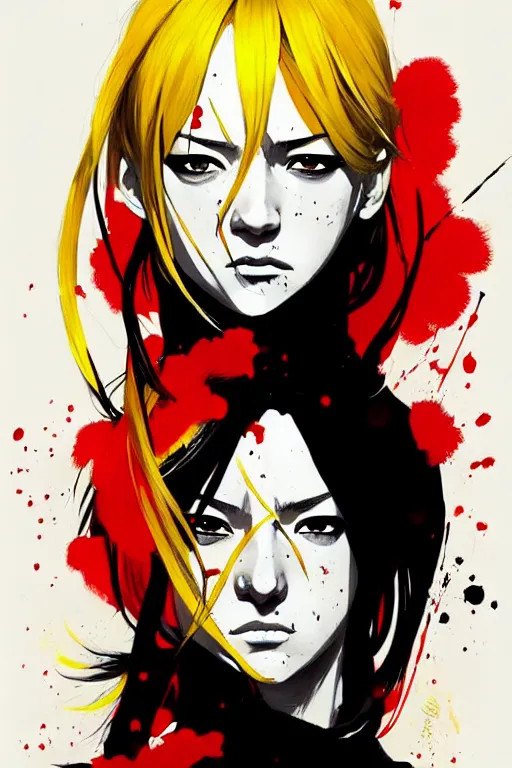 Image similar to a ultradetailed painting of kill bill by conrad roset, greg rutkowski and makoto shinkai trending on artstation