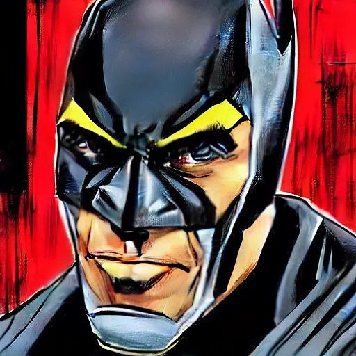 Image similar to Obama as Batman, sketched by Rafael Albuquerque