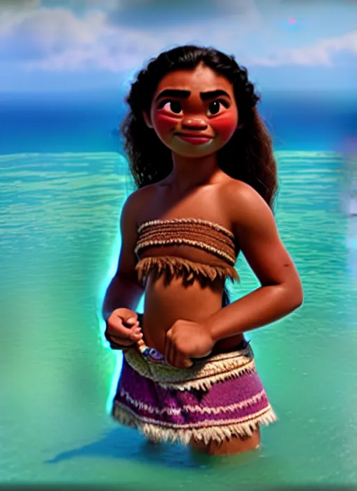 Image similar to moana, soft natural light, stillframe