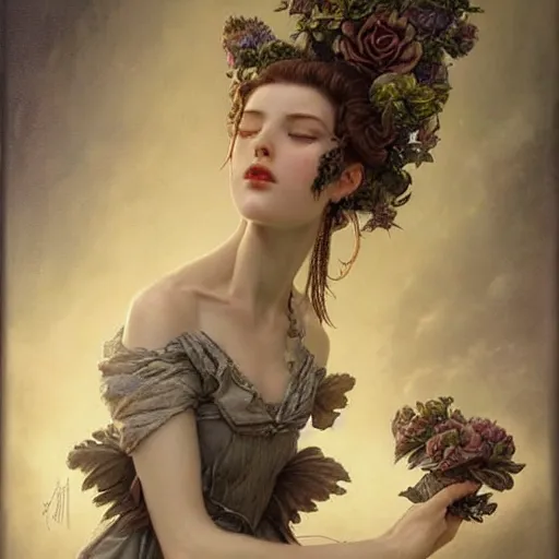 Prompt: aerith gainsborough, intricate, elegant, highly detailed, smooth, sharp focus, award - winning, masterpiece, in the style of tom bagshaw, cedric peyravernay, peter mohrbacher, pinterest