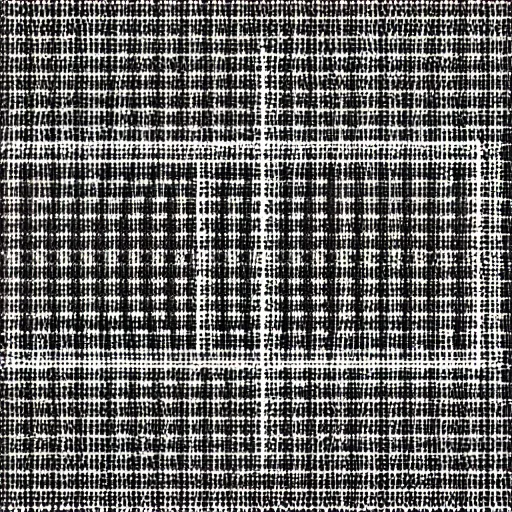 Prompt: The Microchip, tech pattern, black abstract geometry construct with white space