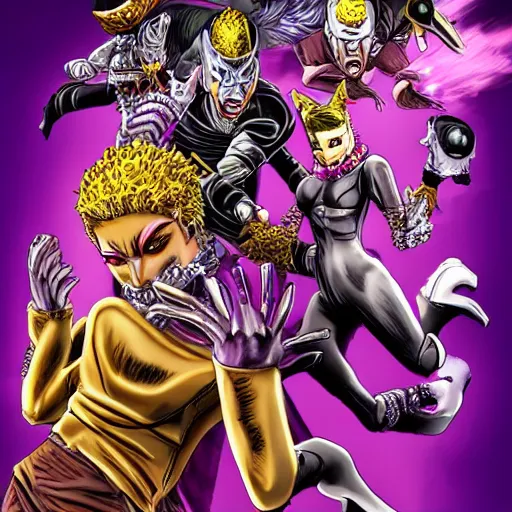 Image similar to killer queen bites the dust, realistic, hdr, clear image, jojo bizzare adventure,