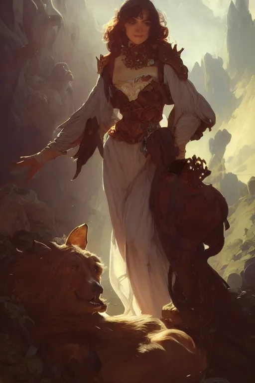 Image similar to photography of edwin henry landseer, deep focus, d & d and mtg, fantasy, no hands, intricate, elegant, highly detailed, digital painting, artstation, concept art, matte, sharp focus, illustration, hearthstone, art by artgerm and greg rutkowski and alphonse mucha