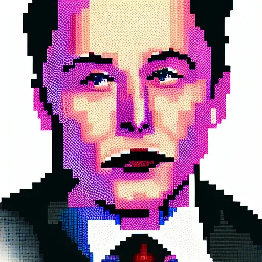 Prompt: pixel art of Elon Musk