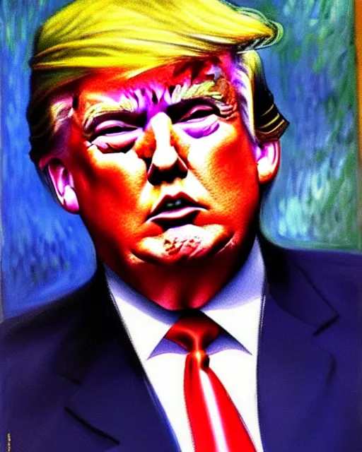 Image similar to donald trump, by monet, ultra detailed