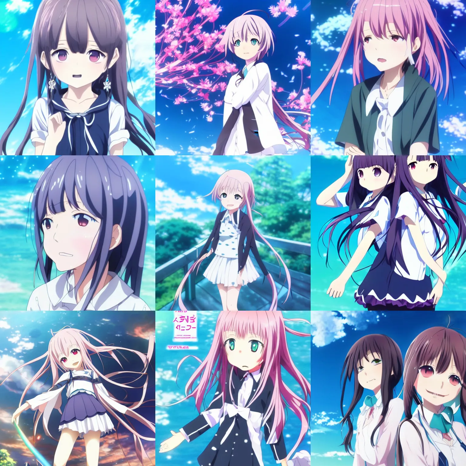 Nemu Manaka vn anime key visual euphoria smug | Stable Diffusion