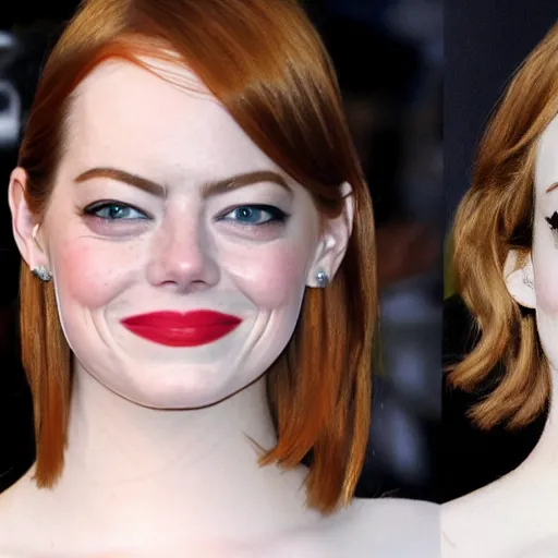 Image similar to emma stone is gollum from lord of the rings, gollum look a like, the hobbit gollum, LOTR, big eyes, 3 strands of hair, bad teeth, 8k, ultra real