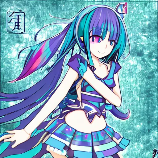 Image similar to Hatsune Miku in Arcane style