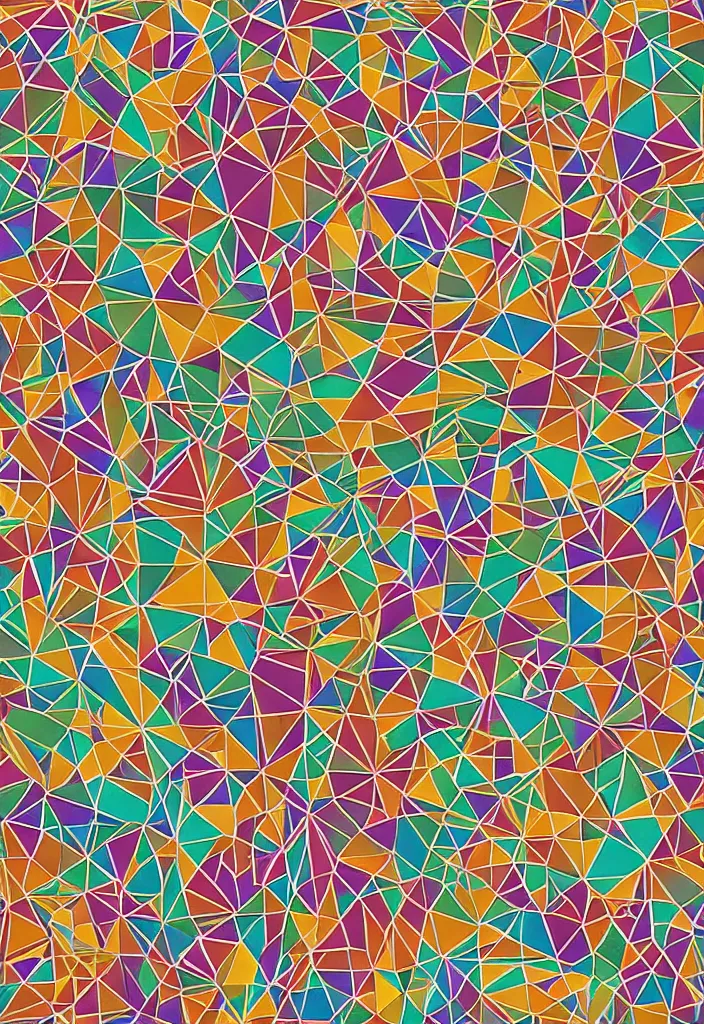 Image similar to Pattern in Amazonian colors. Geometric shapes.