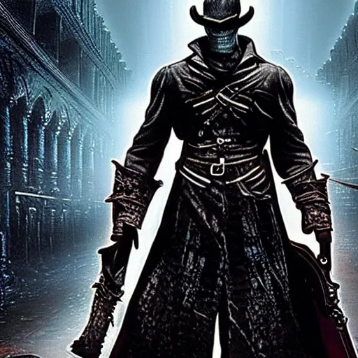 Image similar to still image of Bloodborne starring as Neo in 'The Matrix'(1999)