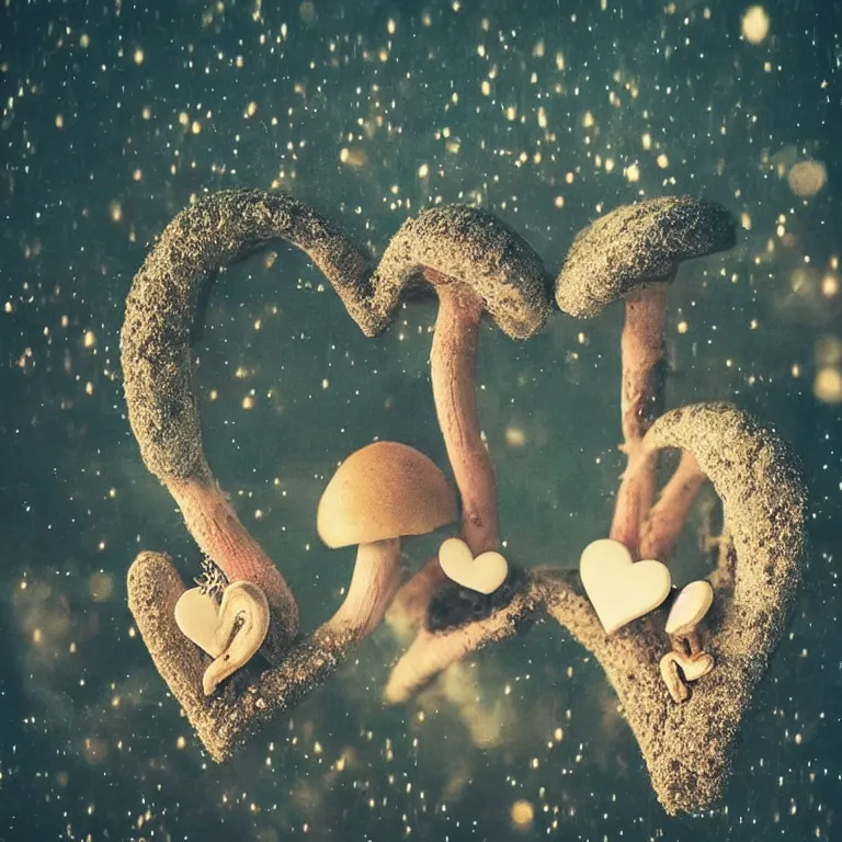 Image similar to double exposure of love, symbols of live, explosion, love is the most relevant theme, love is infinity, love is begin of all, 8 k resolution, artistic mode, artistic, trending on instagram, long exposure, love art, serious, fantasy and dreams vibes, mushrooms style and macro style, spawn, spruce vibes