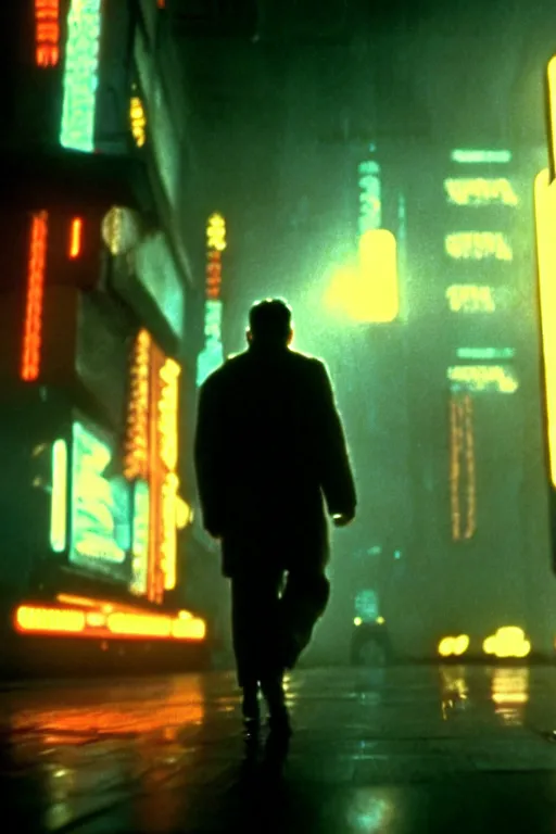 Image similar to cinematic bladerunner scenes