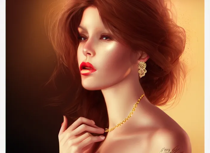 Image similar to woman love woman, sweet hugs, royal dress, gold trim, atmoshperic, elegant, sharp focus, sand sea, red sun, huge lips, by 3 8 0 light & color female reference pictures, trending on artstation, intricate details