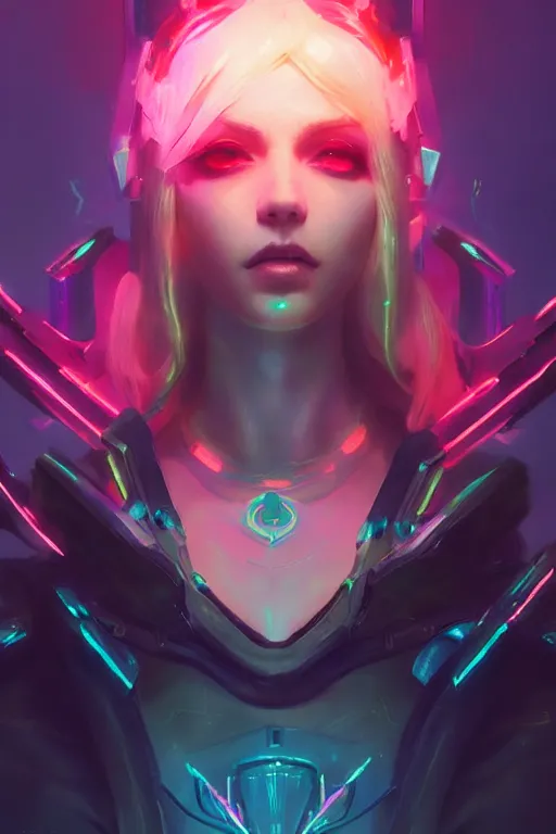 Prompt: lux from league of legends, cyberpunk futuristic neon. decorated with traditional japanese ornaments by ismail inceoglu dragan bibin hans thoma greg rutkowski alexandros pyromallis nekro rene maritte illustrated, perfect face, fine details, realistic shaded, fine - face, pretty face