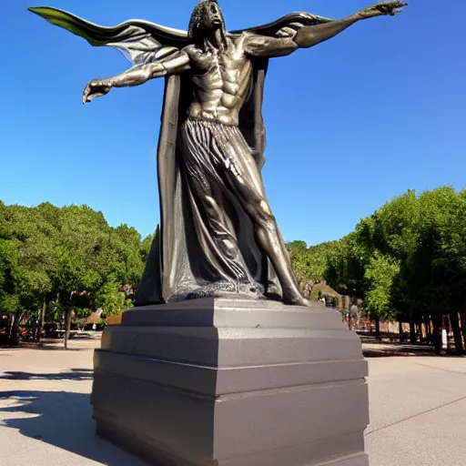 Image similar to statue of satan the redeemer