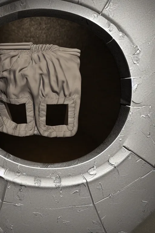 Prompt: Photograph of a Legendary Diaper Locked away in a Vault, photorealism, ultra detailed, 4k