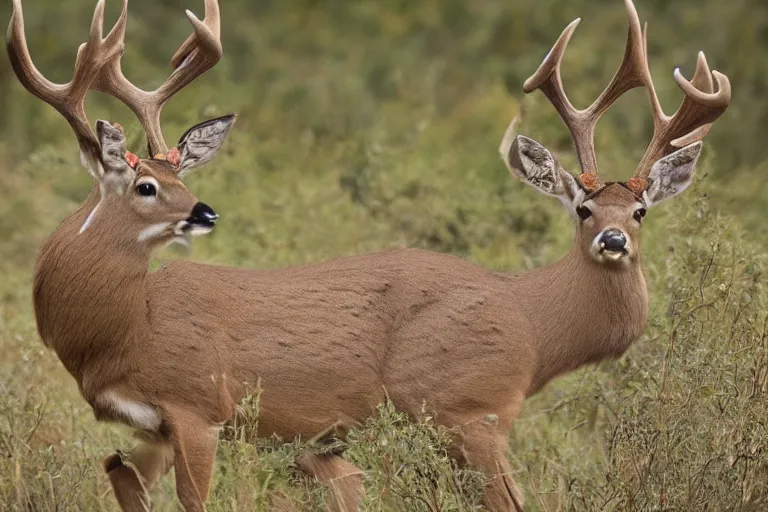 Image similar to taking from above, many mobs of indian tribes are chasing golden - horned deer. high detail, photorealistic, good lighting, unbelievable.