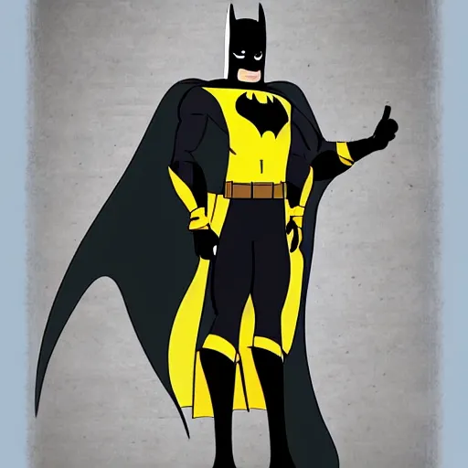 Image similar to batman character from the simpsons, very detailed face