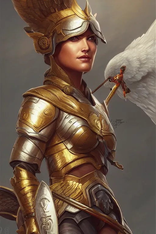 Image similar to amazon valkyrie athena, d & d, fantasy, portrait, highly detailed, headshot, digital painting, trending on artstation, concept art, sharp focus, illustration, art by artgerm and greg rutkowski and magali villeneuve