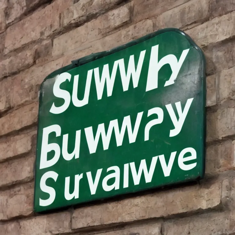Image similar to subway restauraunt sign