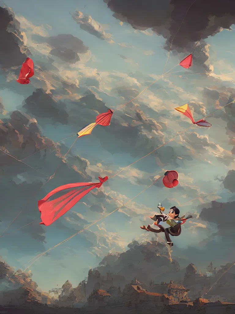 Image similar to go fly a kite by disney concept artists, blunt borders, rule of thirds