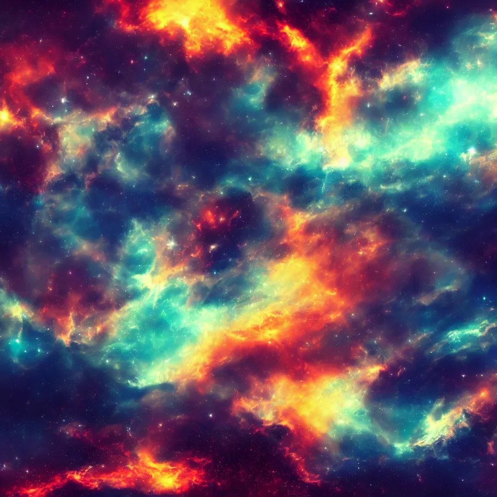 Image similar to endless sky, epic digital art, nebulae, wallpaper