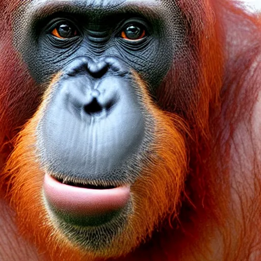 Image similar to orangutan mixed with gorilla