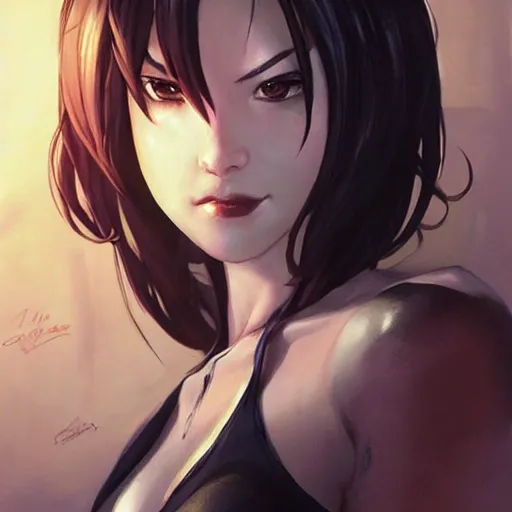 Prompt: cassandra cain in satin, in the bedroom at a sleepover, beautiful face!!!!, 2 7 years old, cg animation, lifelike, animated, realistic, character select portrait, by artgerm, greg rutkowski, 3 d