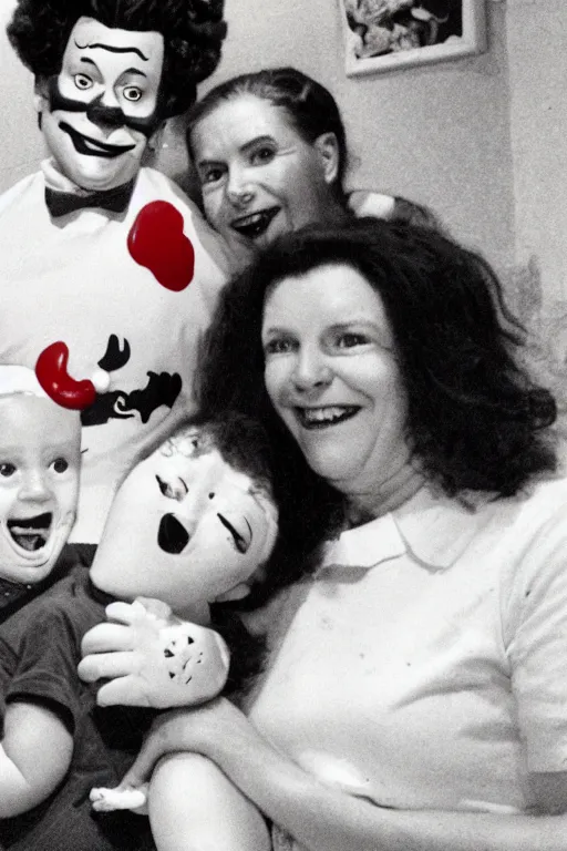 Image similar to family photo of ronald mcdonald