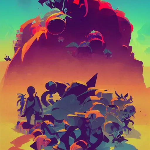 Prompt: The Banna fish Gang, game poster printed on playstation 2 video game box , Artwork by Anton Fadeev and greg rutkowski, cinematic composition, poster, poster!!!