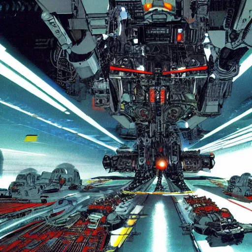 Prompt: akira in the cockpit of a giant fighting robot in neotokyo by katsuhiro otomo and masamune shirow, hyper - detailed, 4 k
