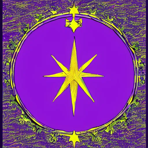 Image similar to flag of the great violet witch