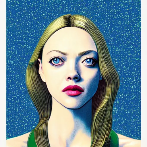 Image similar to “ amanda seyfried retro minimalist portrait by jean giraud, moebius starwatcher comic, 8 k ”