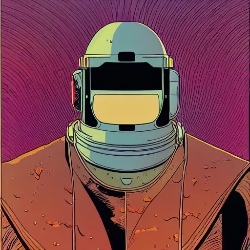 Image similar to elon musk retro minimalist portrait moebius starwatcher comic by jean giraud, portrait 8 k