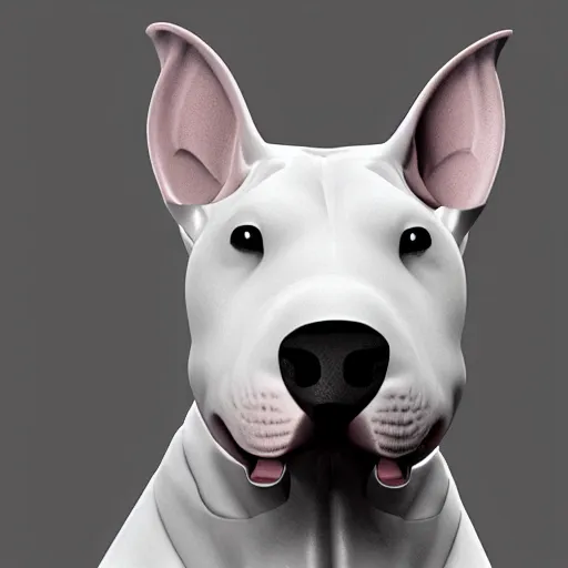 Prompt: Bull Terrier, very detailed, artstation, digital art, complex, award winning, masterpiece