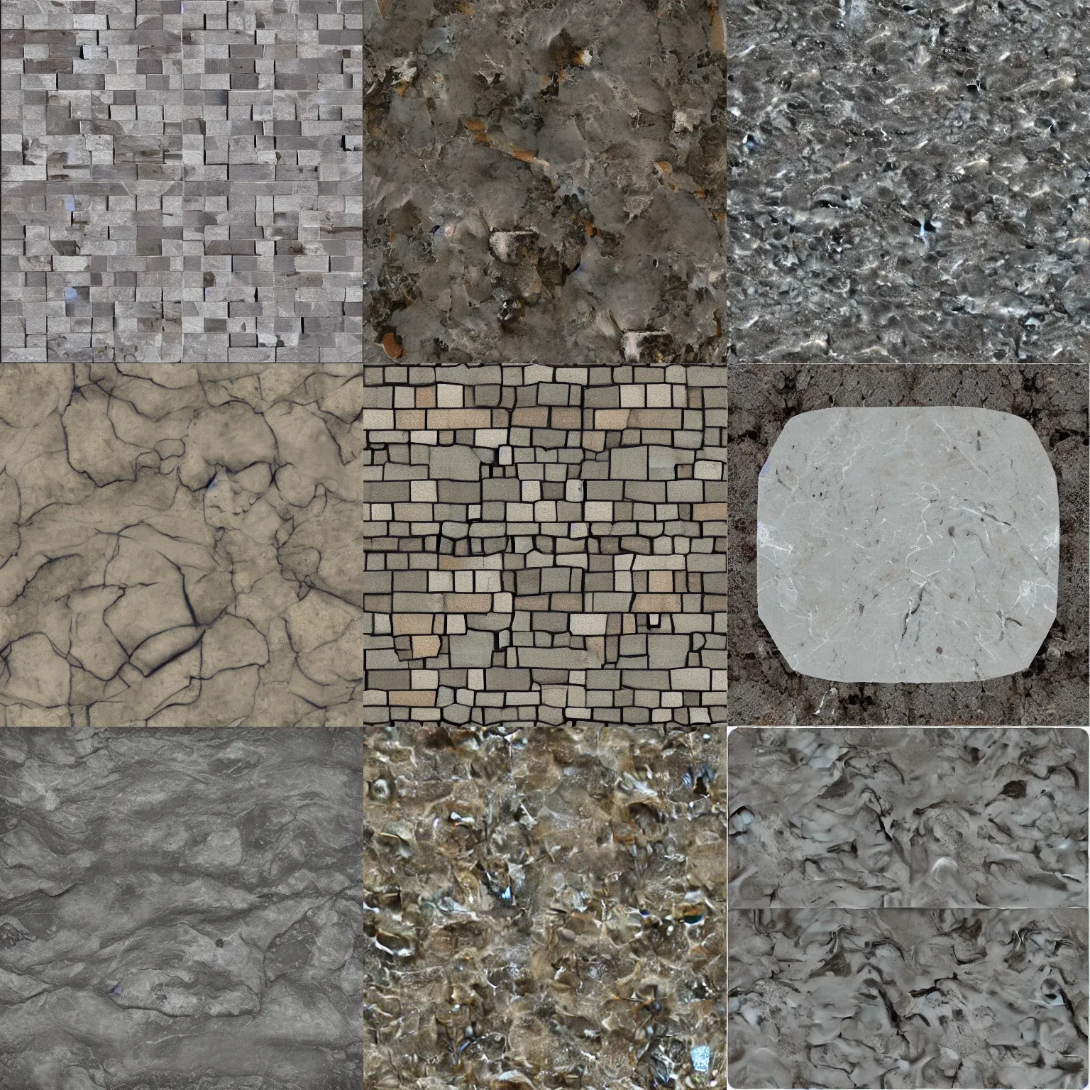 Prompt: marble stone texture, video game texture