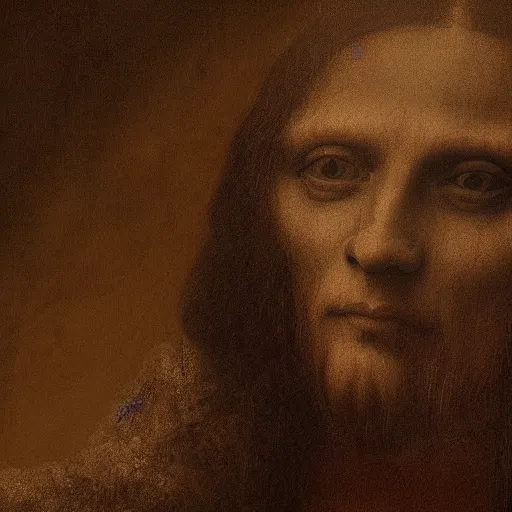 Prompt: leonardo davinci digital painting artwork by Stephen Bliss cinematic