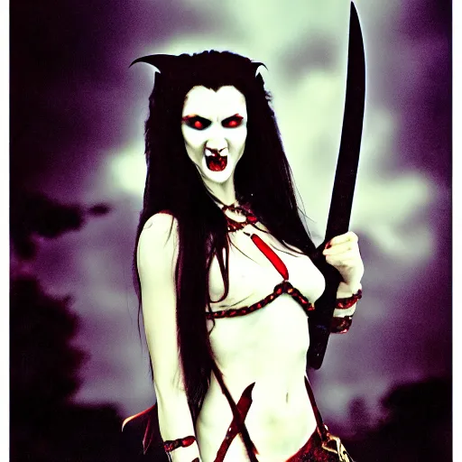 Image similar to photo of vampire warrior queen