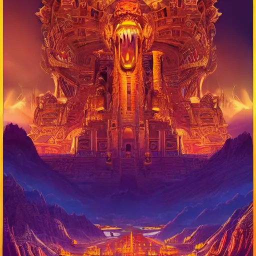 Image similar to the golden city of the gods by killian eng