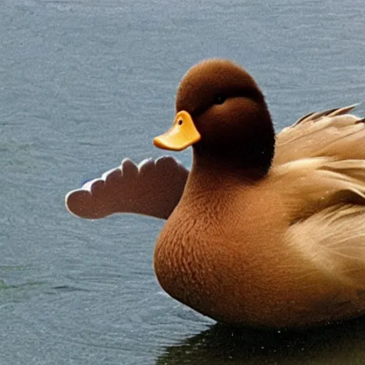 Image similar to danny devito as a realistic duck