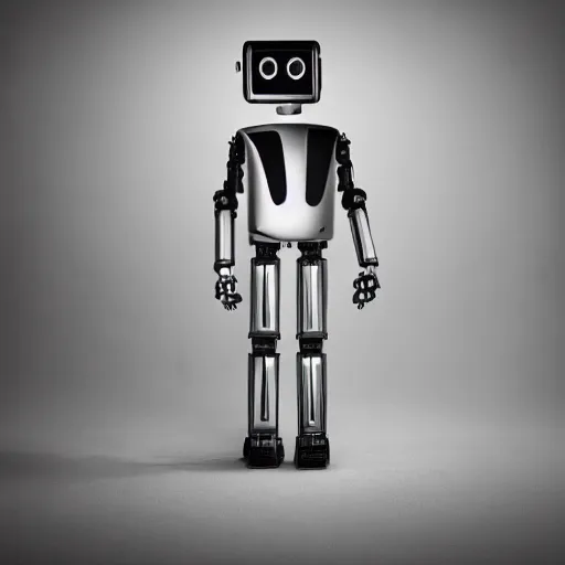 Prompt: “ full body portrait of a robot wearing a tuxedo, depth of field, zeiss lens, detailed, symmetrical, centered, fashion photoshoot, by annie leibovitz and steve mccurry, david lazar, jimmy nelsson, breathtaking, 8 k resolution, extremely detailed, beautiful, establishing shot, artistic, hyperrealistic, beautiful face, octane render ”
