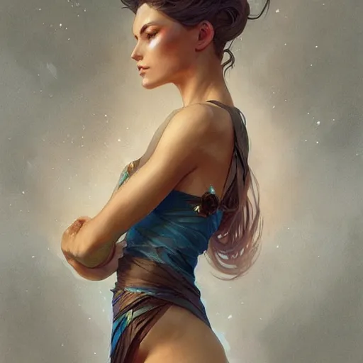 Prompt: fully body, stunningly beautiful woman, her skin is made of pages of poetry, highly detailed, digital painting, artstation, concept art, sharp focus, illustration, art by artgerm and greg rutkowski and alphonse mucha