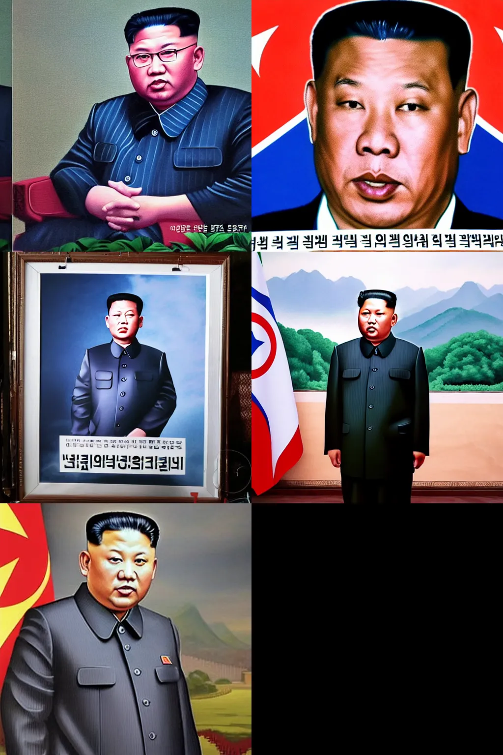 Prompt: north korean portrait photo of duterte,